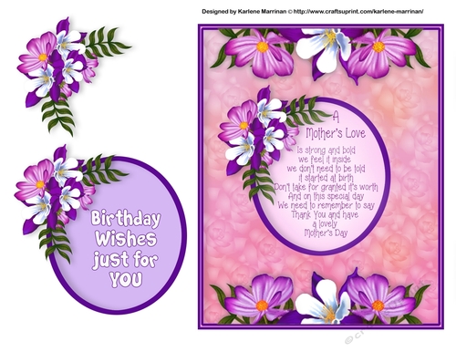 A Mothers Love Card Topper