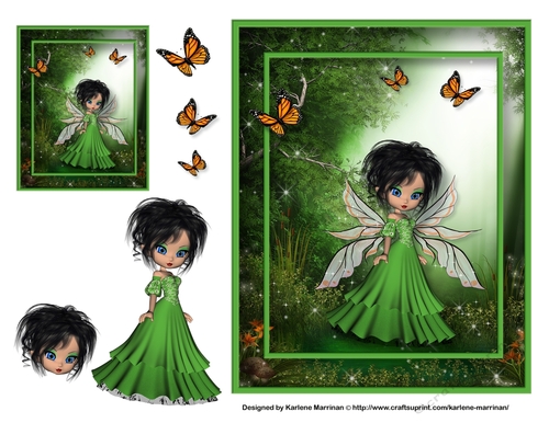 Emerald the Fairy Card Topper