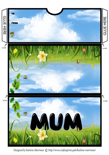 Out in the Sunshine Voucher/Money Wallet/Pocket/Envelope - Mum