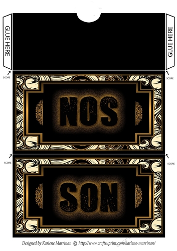 Epic Design VOucher/Money Pocket/Wallet/Envelope - Son - Gold