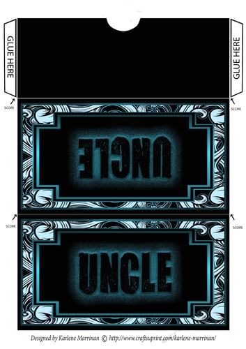Epic Design Voucher/Money Pocket/Wallet/Envelope - Uncle - Turquoise