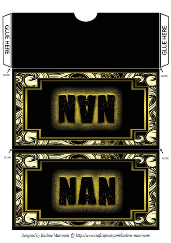 Epic Design Voucher/Money Pocket/Wallet/Envelope - Nan - Yellow