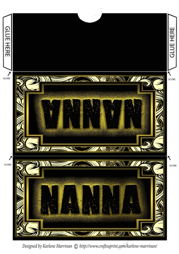 Epic Design Voucher/Money Pocket/Wallet/Envelope - Nanna - Yellow