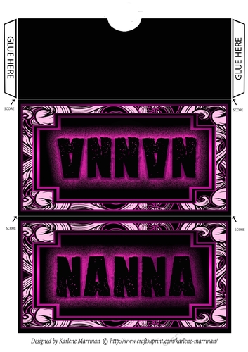 Epic Design Voucher/Money Pocket/Wallet/Envelope - Nanna - Pink