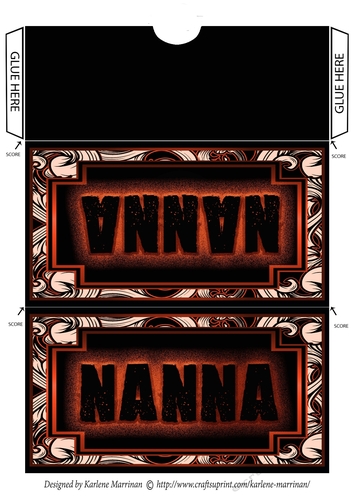 Epic Design Voucher/Money Pocket/Wallet/Envelope - Nanna - Red