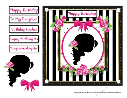 A Silhouette of Beauty Card Topper
