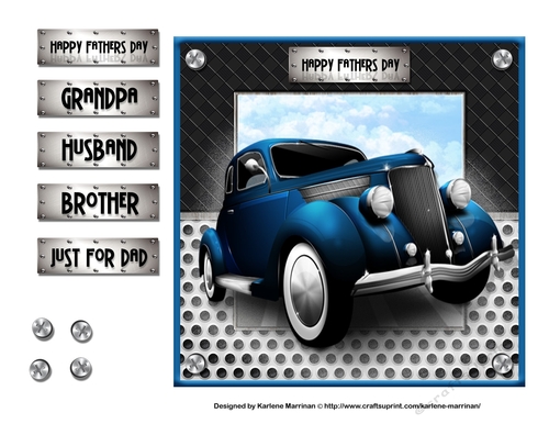 Car Series - Card Topper - Vintage 1