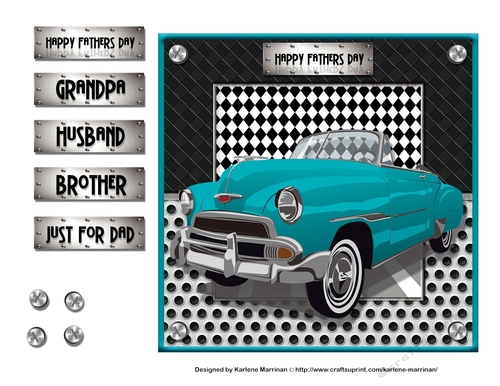 Car Series - Card Topper - Cadillac