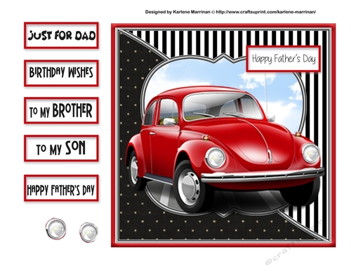 Car Series - Card Topper - Volkswagon