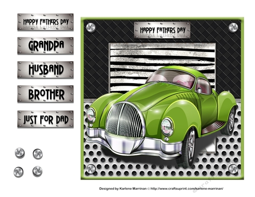 Car Series - Card Topper - Car 12