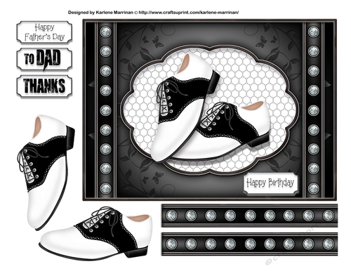 Dancing Shoes Male Card Topper