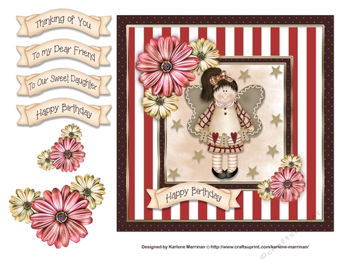 Angel Doll Card Topper