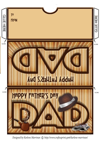 Its All About Wood - Fathers Day Money/Gift/Voucher Wallet/Pocket//Envelope