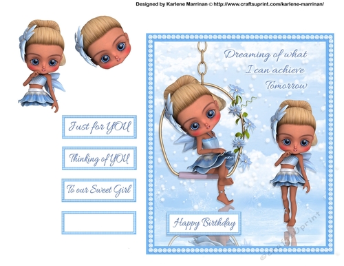 Fairy Daydreams of Inspiration Card topper