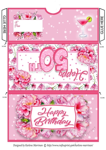 Beautiful Blooms Money/Voucher/Gift Wallet/Envelope/ Pocket
