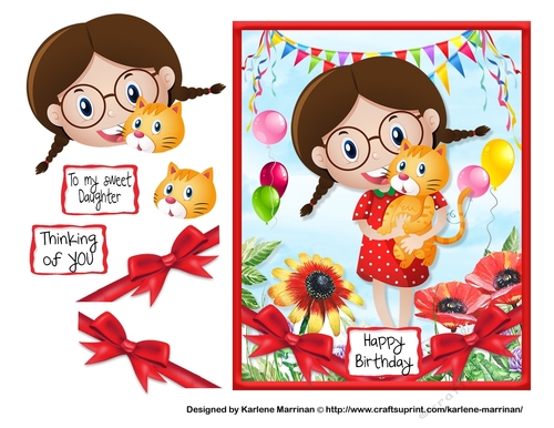 Birthday  Briony Card Topper