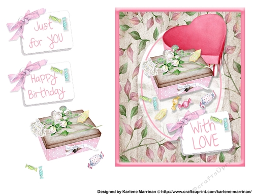 Sweet  as Candy Card Topper