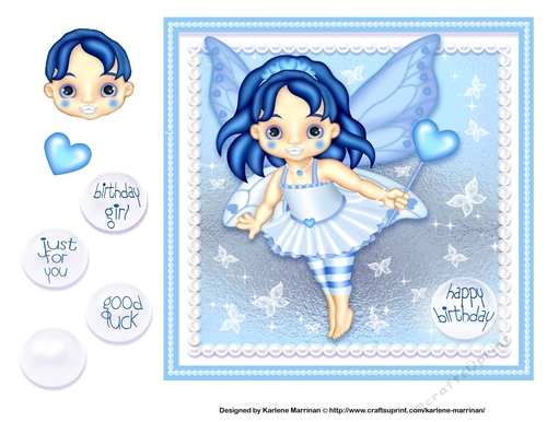 Cold Fairy Card Topper