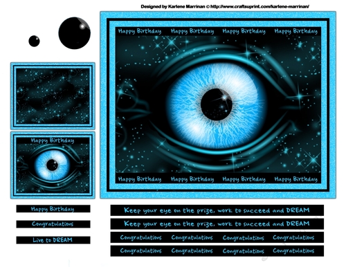 I got my Eye on You Card Topper & Gift Card