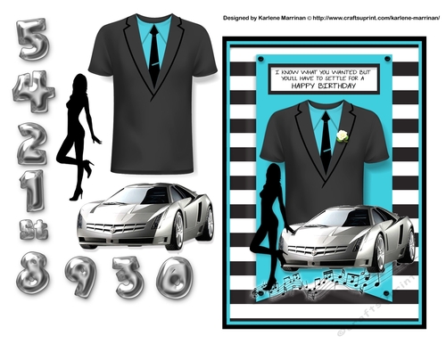 Male of Age Card Topper
