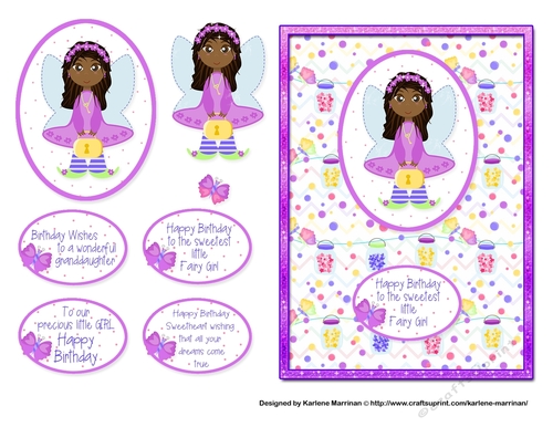 Pretty Fairy 2 Card Topper