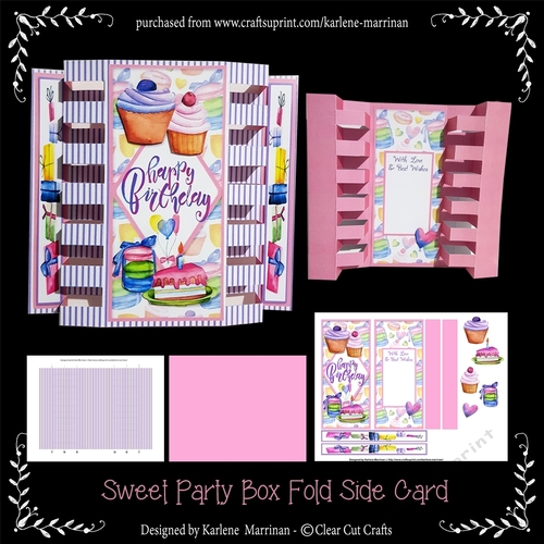 Cookies and Cakes Box Fold Card