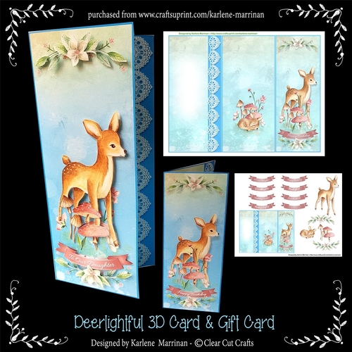 All-in-One Fold Deerlightfully Deer & Gift Card