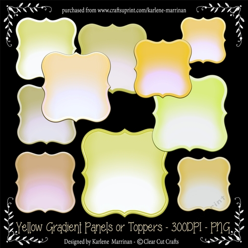 Tones of Yellow Panels - Toppers 