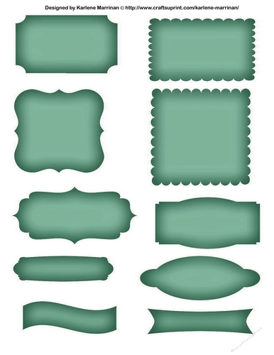 Labels or Tags - Kelly Green - A4