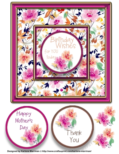 Spring Blooms Everywhere Card Topper 