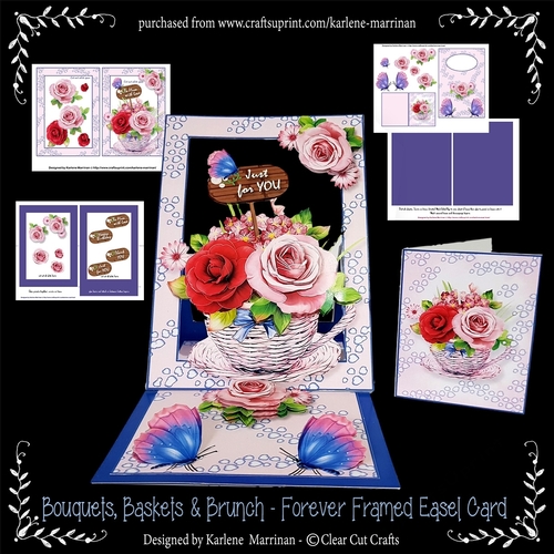 Forever Framed Easel Card - Bouquets Baskets & Brunch