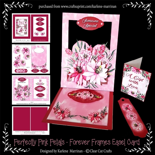 Forever Framed Easel Card - Perfectly Pink Petals