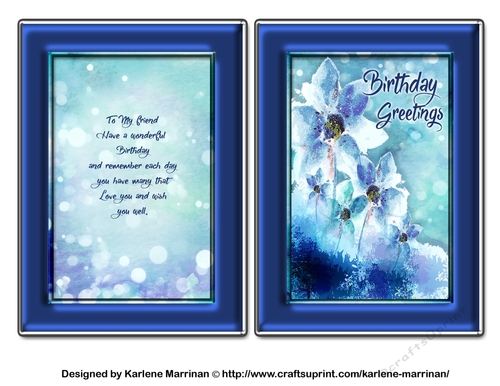 a Friends Winter Wishes Card Topper and Inner