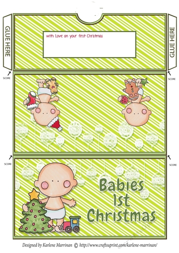 Babies 1st Christmas Money/Gift/Voucher Wallet/Pocket or Envelope