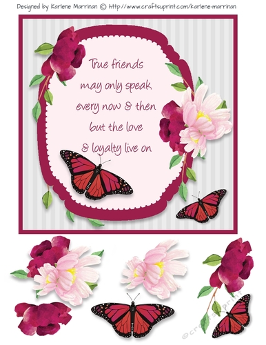Central Panel Card Topper - Friends Loyalty