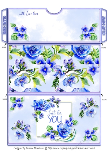 Spring Floral Pocket Series - J - Gift/Voucher/Money/Wallet/Envelopes