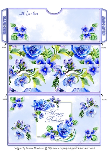 Spring Floral Pocket Series - K - Gift/Voucher/Money/Wallet/Envelopes