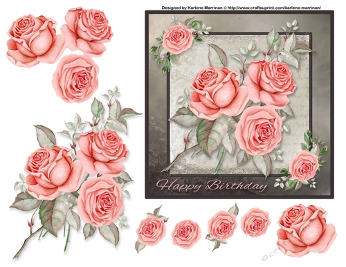Subtle Blooms - Happy Birthday