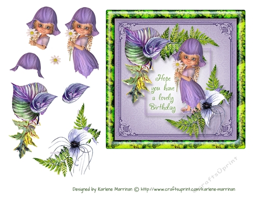 Birthday Petal Pretty Card Topper