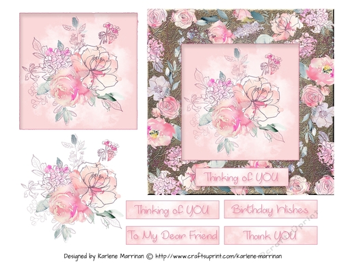 Floral Overlay Card Topper