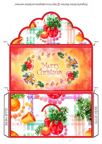 Modern Watercolor Voucher, Gift, Money, Pocket, Wallet, Envelope