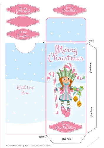 Christmas Candy Gift/Money/Voucher Wallet/Pocket/Envelope
