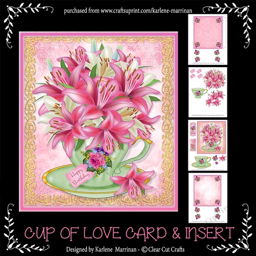 Cup of Love Birthday Card
