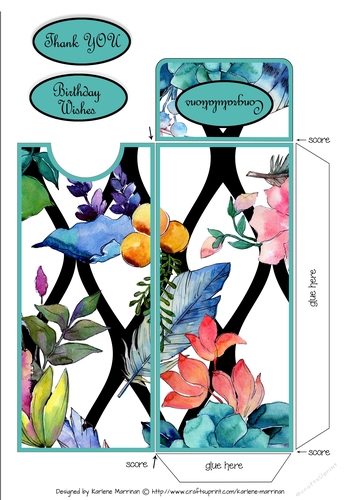 Flower Series-3 Voucher/Gift/Money Wallet/Pocket/Envelope