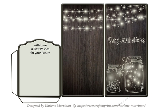 Bright Lights Wedding Voucher/Money/Gift Wallet/Pocket Envelope