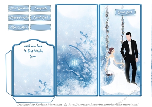 Bride on a Swing Wedding Voucher/Money/Gift Wallet/Pocket Envelope