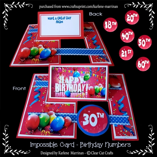 Impossible Card - Birthday Numbers