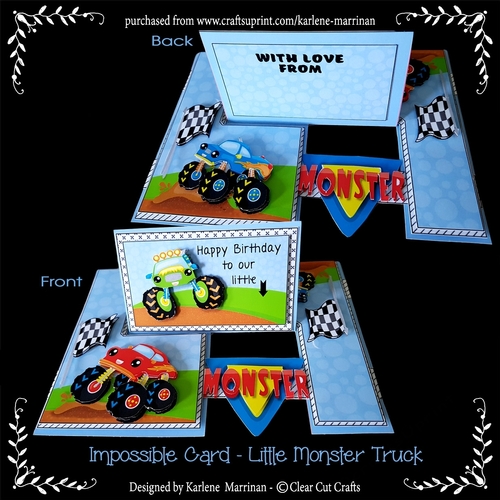Impossible Card - Little Monster Truck