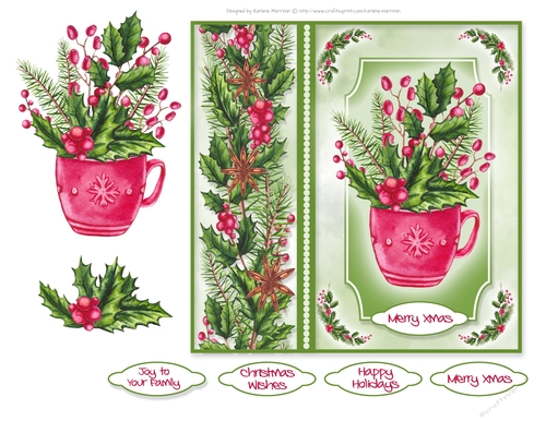 Christmas in a Mug Card Topper