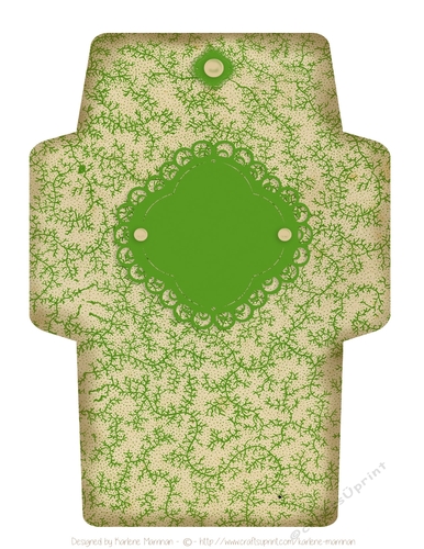 Old World Pocket, Envelope or Wallet for Gift Cards, Vouchers or Money - Green